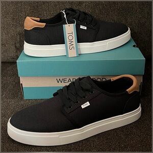 Tom’s Carlo 2.0 Lace-Up Sneaker Black Color Men’s-Size 9